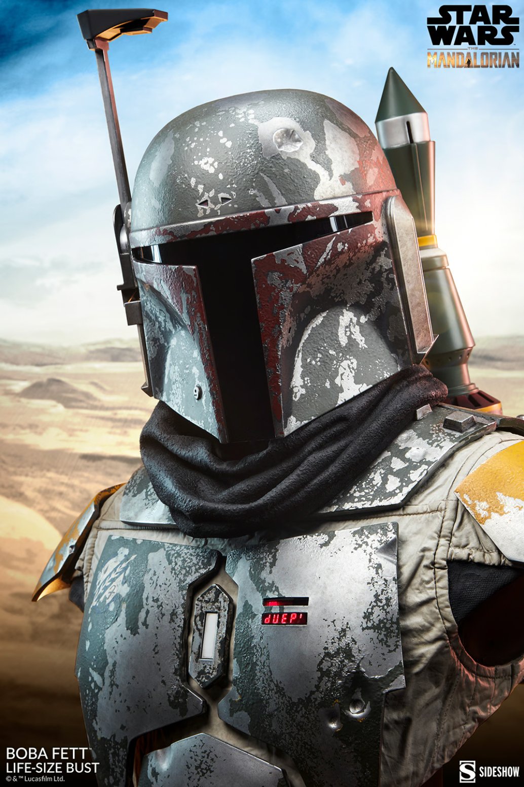 Boba fett life size on sale bust