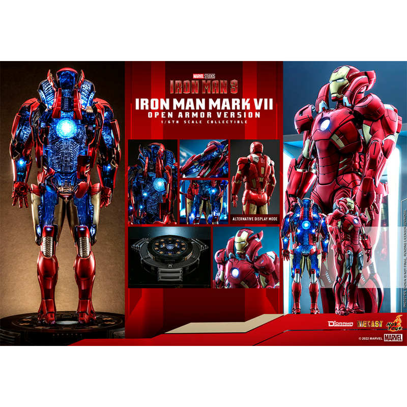 First Look! Hot Toys Iron Man Mk VII Open Armor Version Figure | ZOMBIE.CO.UK