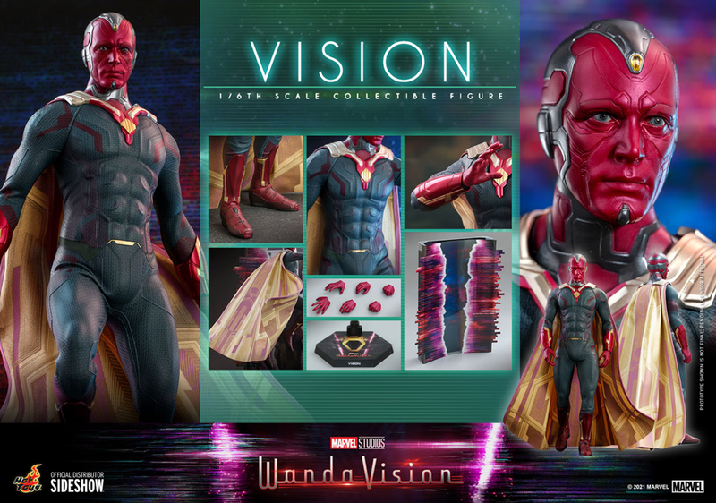 HOT TOYS WANDAVISION MARVEL ACTION FIGURE - VISION 1/6 SCALE COLLECTIBLE FIGURE