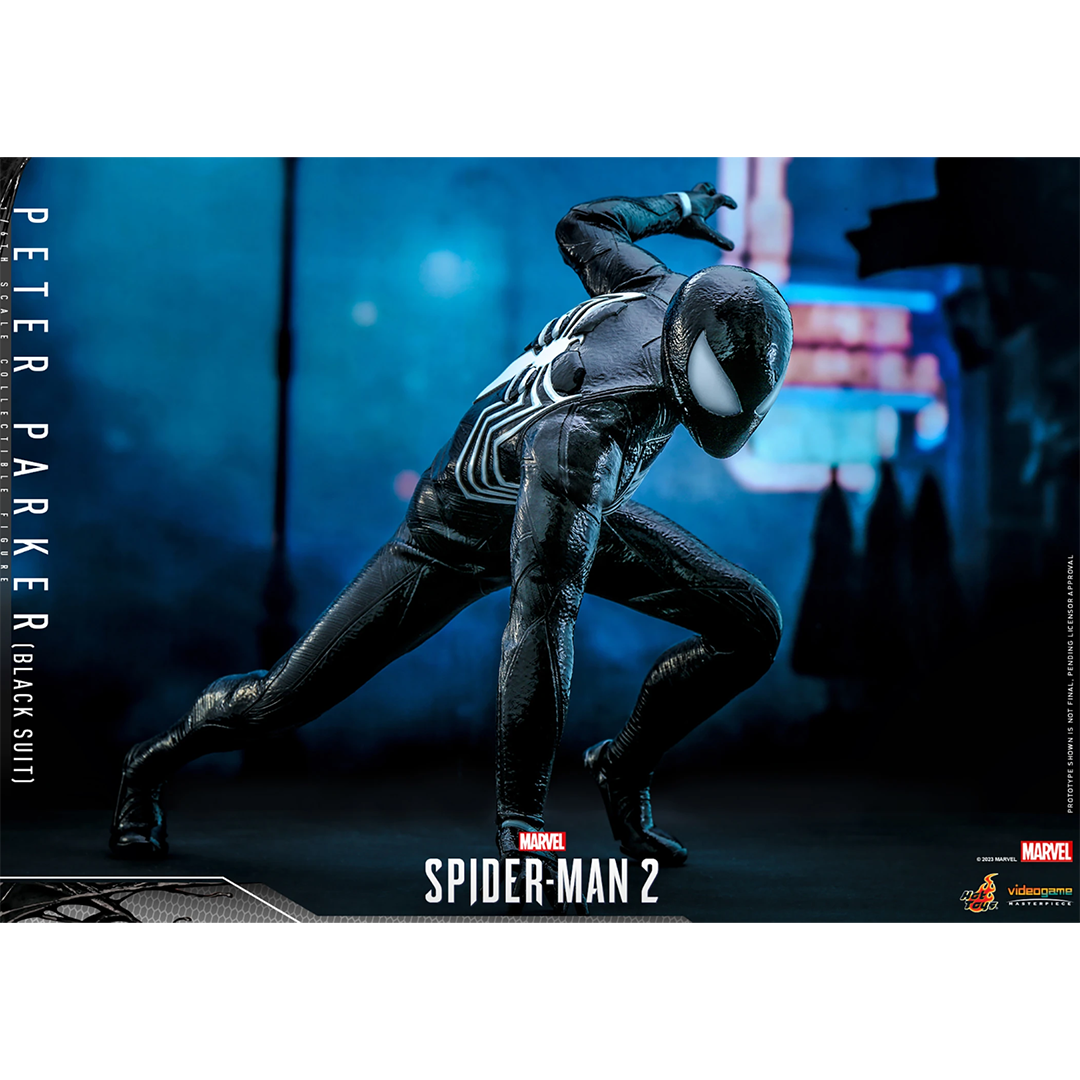 Hot Toys Spider-Man 2 | Peter Parker Black Suit Figure | ZOMBIE.CO.UK