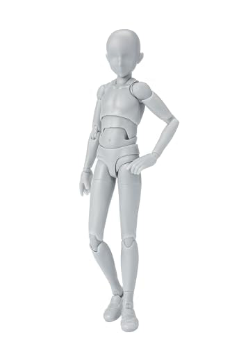 TAMASHII NATIONS - Body-Kun -School Life- Edition DX Set (Gray Color Ver.), Bandai Spirits S.H.Figuarts Action Figure