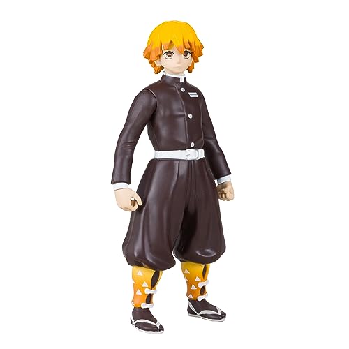 McFarlane Toys Demon Slayer Zenitsu Agatsuma 5-Inch Action Figure - Fun Pint-Sized Collectible with Articulation, Sword, and Demon Slayer Season 1 Look