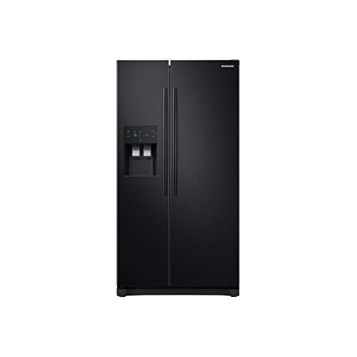 Samsung RS50N3413BC Freestanding American Fridge Freezer, Plumbed Water and Ice, 501 liters, Black, Noise level: