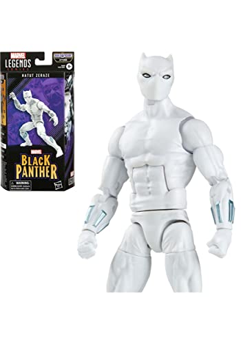 Marvel Hasbro Legends Series Black Panther Hatut Zeraze 6-inch Action Figure Toy, 6 Accessories, 1 Build-A-Figure Part, F3678, Multicolor