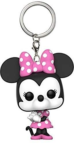 Funko POP! Keychain: Disney - Minnie Mouse - Collectable Vinyl Mini Figure Novelty Keyring - Stocking Filler - Gift Idea - Official Merchandise - TV Fans - Minifigure