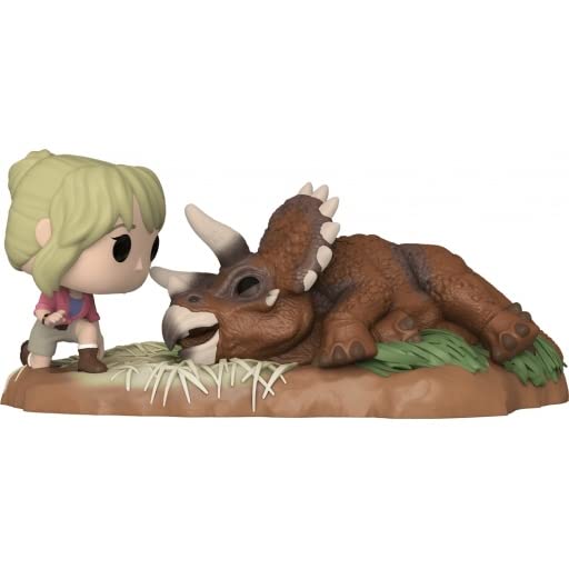 Funko Jurassic Park POP! Moment Vinyl Figurine Dr. Sattler with Triceratops Special Edition 9 cm