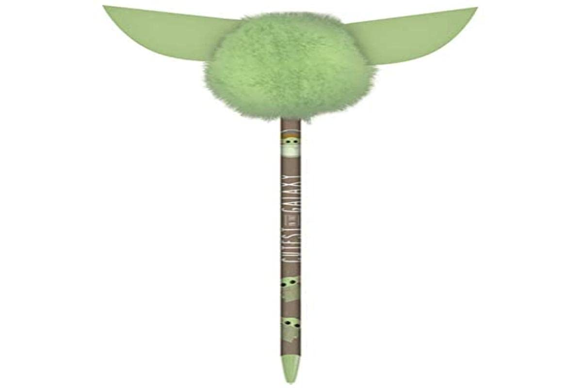 Pyramid International Star Wars: The Mandalorian Pom Pom Pen (Cutest in the Galaxy Design) - Official Merchandise