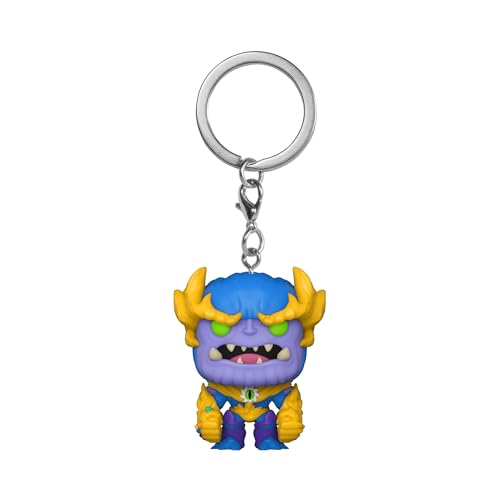 Funko POP! Keychain: Monster Hunters - Thanos - Marvel Comics Novelty Keyring - Collectable Mini Figure - Stocking Filler - Gift Idea - Official Merchandise - Comic Books Fans - Backpack Decor