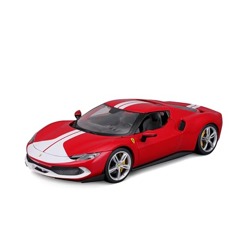 Bburago 18-16017-00000022 1:18 FERRARI RACE & PLAY R&P 296 GTB Collectible Car, Red, Large