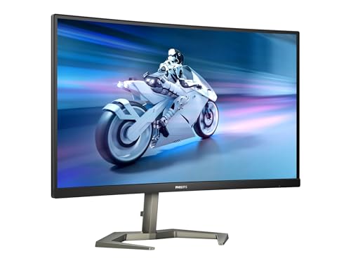 PHILIPS Evnia - 27M1C5200W - 27 Inch FHD Curved Gaming Monitor, VA, 240Hz, 1ms, Low Input Lag, Smart Image HDR, Height adjust (1920 x 1080 @ 240Hz, 300 cd/m², HDMI 2.0 / DP 1.4)