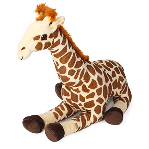 Giraffe Plush Toy, Stuffed Animal Plushie Doll, Soft Fluffy Like Real African Safari Animals Hugging Toy - Present for Every Age & Occasion