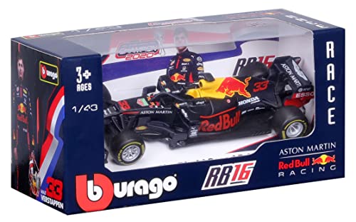 Car Model 1/43 Red Bull Honda RB16 No.33 Formula 1, GP Abu Dhabi Winner 2020m Bburago