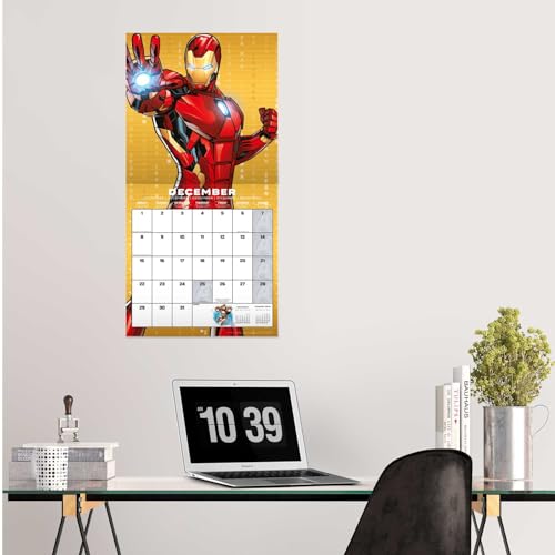 Grupo Erik Marvel Avengers Wall Calendar 2025 | 12" x 12" Square Calendar 2025, Wall Planner 2025, Family Planner Calendar 2025 | Avengers Calendar 2025, Marvel Calendar 2025