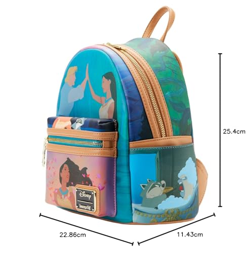 Funko Loungefly Disney Pocahontas Princess Scene Mini Backpack Chaises Longues, Multi-Coloured, S