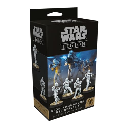 Atomic Mass Games, Star Wars: Legion - Republic Clone Commandos, Unit Expansion, Tabletop, 2 Players, Ages 14+, 120-180 Minutes, German