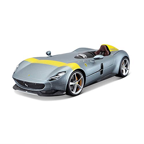 Bburago B18-16013 18-16013 Ferrari Monza Collectible Car, Gray