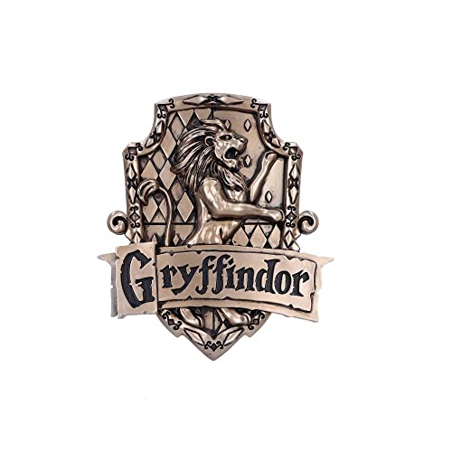 Nemesis Now Officially Licensed Harry Potter Gryffindor Wall Plaque, Bronze, 20cm