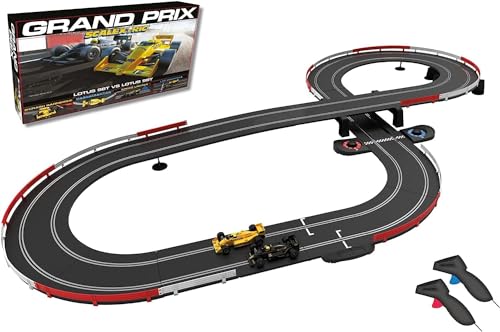 Scalextric Racing Track Sets for Kids - 1980s Grand Prix Speed Track - Electric Race Tracks for Boys & Girls 5+, Slot Car Race Tracks - 1:32 Scale Mini Car Racing Sets, Boys Birthday Gifts