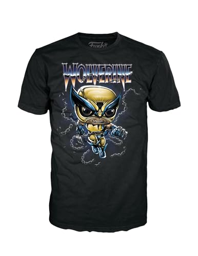 Funko Boxed Tee: Marvel: Wolverine: L - Large - (L) - Marvel Comics - T-Shirt - Clothes - Gift Idea - Short Sleeve Top for Adults Unisex Men and Women - Official Merchandise - Comic Books Fans