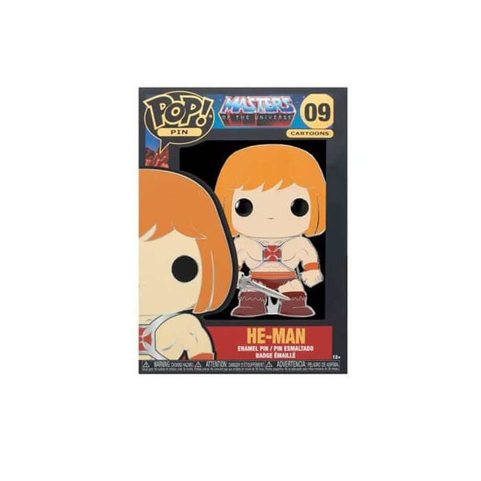 Funko Funko Pop! Enamel Pins: Masters Of the Universe - He-Man - (Chase) - 1 In 12 Chance You May Find the Chase - Masters Of the Universe - Cute Collectable Novelty Brooch - for Backpacks & Bags