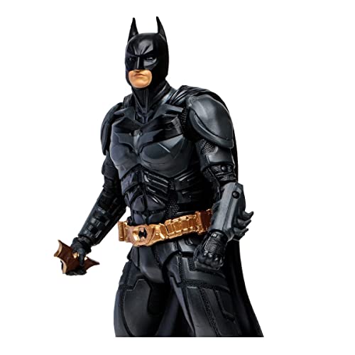 McFarlane Toys, 7-Inch DC Dark Knight Trilogy Batman Action Figure with 22 Moving Parts, Collectible DC Figure with Unique Collectible Character Card – Ages 12+, Multicolor