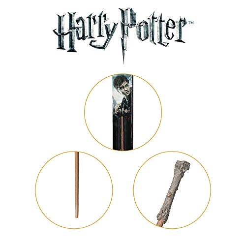 The Noble Collection - Harry Potter Wand In A Standard Windowed Box - 14in (35.5cm) Wizarding World Wand - Harry Potter Film Set Movie Props Wands