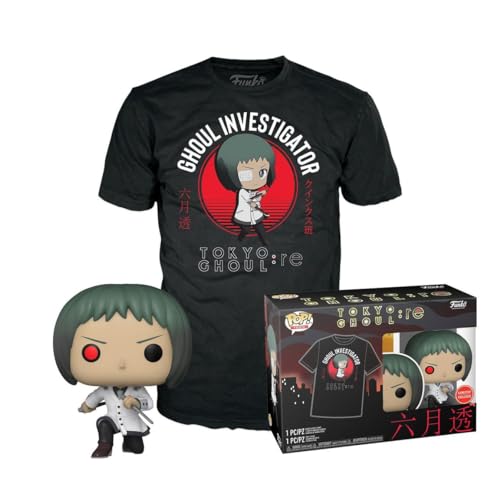 Funko POP! & Tee: Tokyo Ghoul: Re - Tooru - Extra Large - (XL) - T-Shirt - Clothes With Collectable Vinyl Figure - Gift Idea - Toys and Short Sleeve Top for Adults Unisex Men and Women - Anime Fans