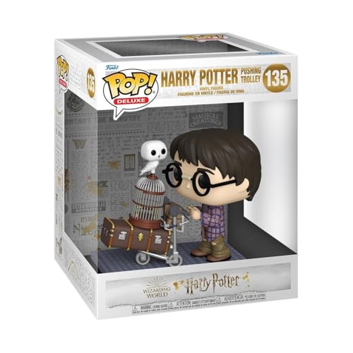 Funko POP! Deluxe: HP Anniversary - Harry Potter Pushing Trolley - Harry Potter - Collectable Vinyl Figure - Gift Idea - Official Merchandise - Toys for Kids & Adults - Movies Fans