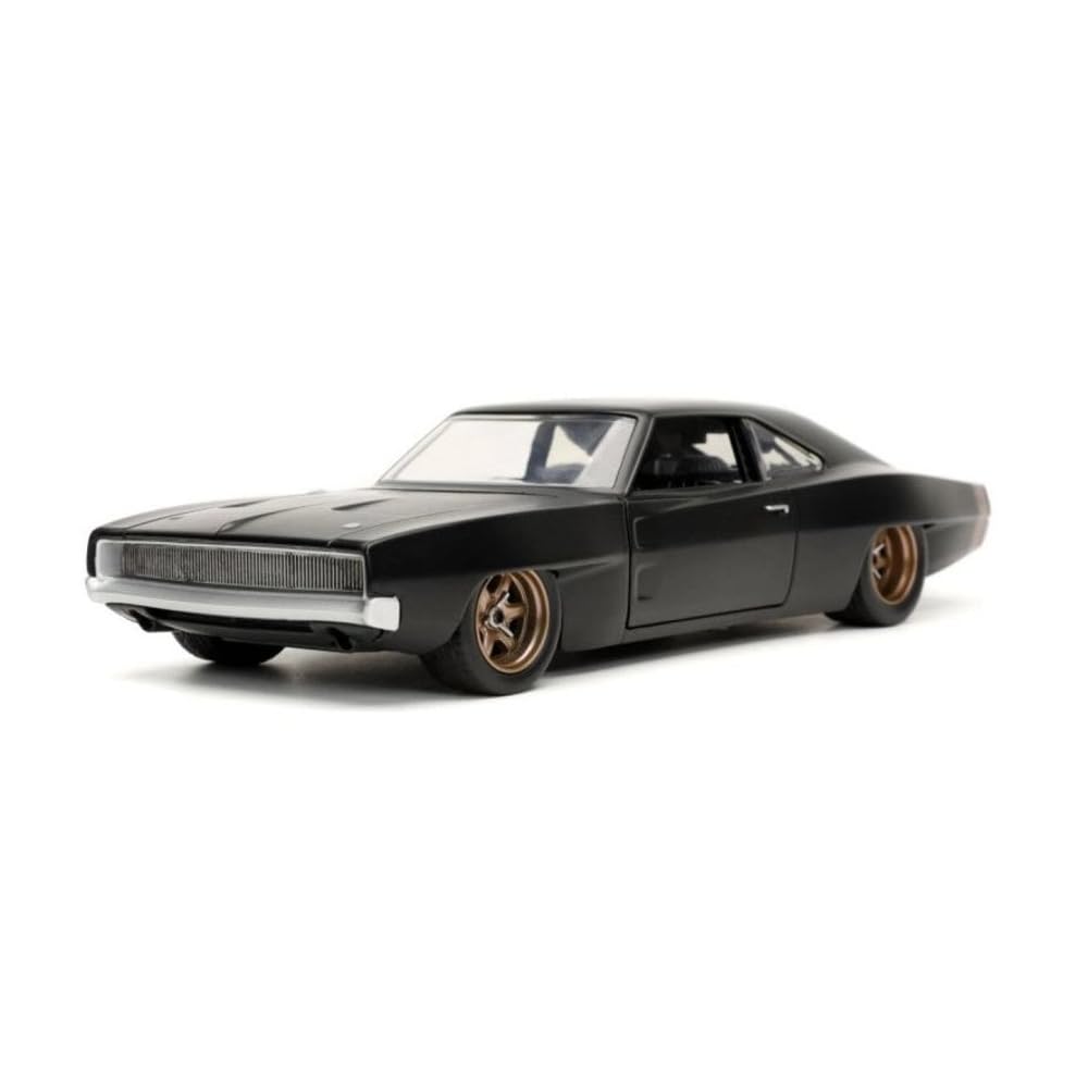 Jada 32614 1:24 FF 68 Dodge Charger Widebody Fast and Furious Collectible Miniature Car, Black, One Size