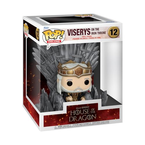 Funko POP! Deluxe: House Of the Dragon - King Viserys Targaryen on Throne - Collectable Vinyl Figure - Gift Idea - Official Merchandise - Toys for Kids & Adults - TV Fans