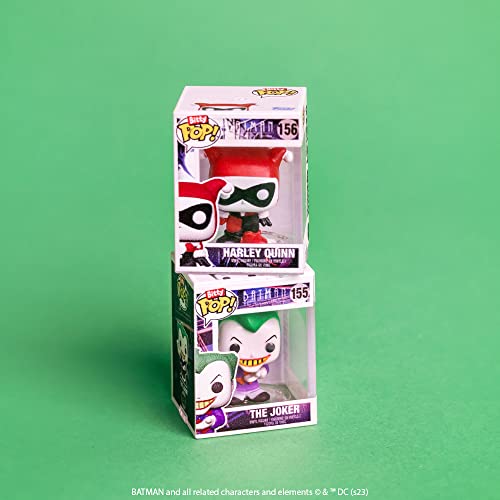 Funko Bitty POP! DC - Batman, Batgirl, the Riddler and A Surprise Mystery Mini Figure - 0.9 Inch (2.2 Cm) - DC Comics Collectable - Stackable Display Shelf Included - Gift Idea - Cake Topper