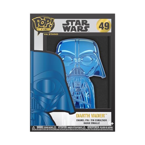 Funko Large Pop! Enamel Pin: Star Wars: Dark Side - Darth Vader Neon Enamel Pins - Cute Collectable Novelty Brooch - for Backpacks & Bags - Gift Idea - Official Merchandise - Star Wars Fans