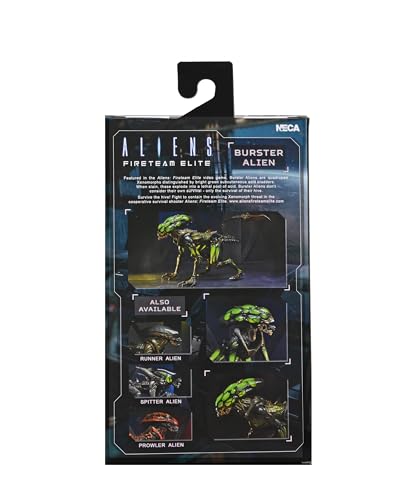 NECA Aliens Fireteam Action Figure Burster Black/Green, 100% Plastic