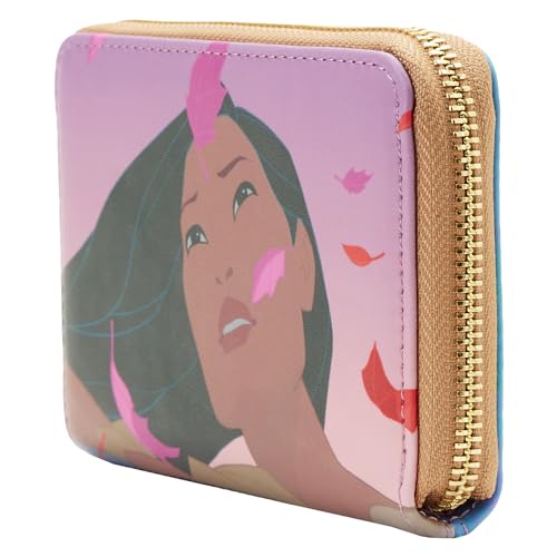 LOUNGEFLY Disney Pocahontas Princess Scene Purse, Multicoloured, Foldable Wallet