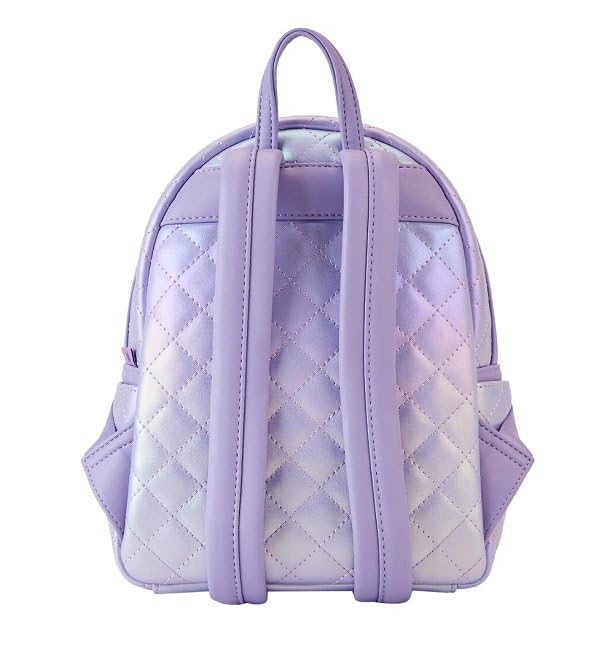 Loungefly BTS Logo Iridescent Purple Mini Backpack