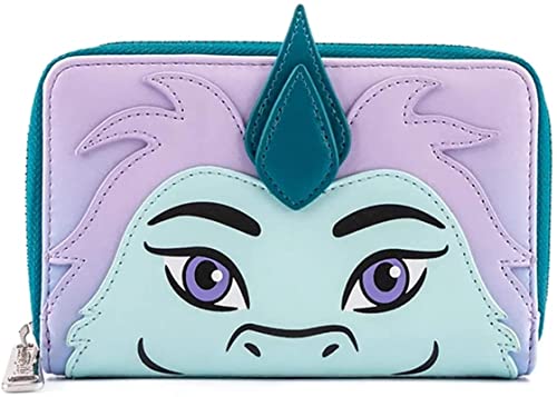 Loungefly Disney Raya and The Ultimate Dragon sisu Wallet, Purple, One Size, Casual