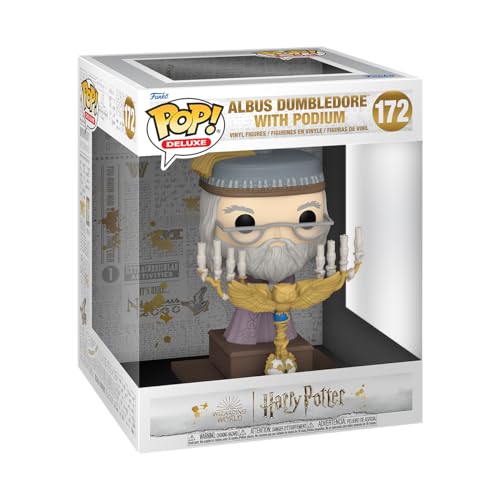 Funko POP! Deluxe: Harry Potter Prisoner Of Azkaban - Albus Dumbledore With Podium - Collectable Vinyl Figure - Gift Idea - Official Merchandise - Toys for Kids & Adults - Movies Fans