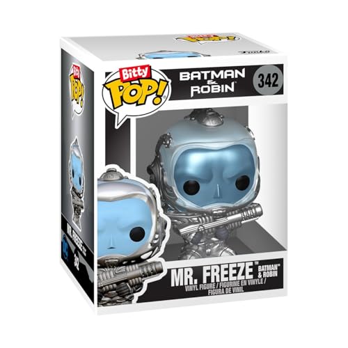 Funko Bitty Pop! Batman 85th - Freeze 4PK and A Surprise Mystery Mini Figure - 0.9 Inch (2.2 Cm) - DC Comics Collectable - Stackable Display Shelf Included - Gift Idea - Party Bags Stocking