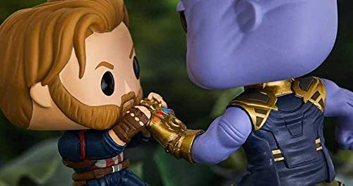 Funko POP Marvel Avengers Infinity War Captain America vs. Thanos Movie Moments Exclusive Figure Set