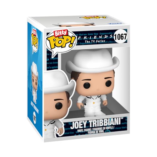 Funko Bitty Pop! Friends - Joey 4PK - Joey Tribbiani™, Ross Geller™, Rachel Green™ and A Surprise Mystery Mini Figure - 0.9 Inch (2.2 Cm) Collectable - Stackable Display Shelf Included - Gift Idea