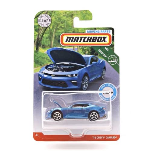 Matchbox Moving Parts MBX Road Trip '16 Chevy Camaro [Blue]