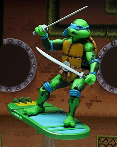 NECA Teenage Mutant Ninja Turtles in Time Series 1 Leonardo 7" Action Figure