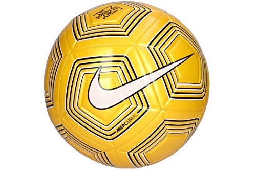 Nike Unisex Adult Neymar Strike football ball Football Ball - Amarillo/White/Black/White, 5