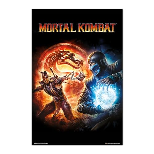 Grupo Erik Mortal Kombat 9 Videogame Poster - 36 x 24 inches / 91.5 x 61 cm - Shipped Rolled Up - Cool Posters - Art Poster - Posters & Prints - Wall Posters