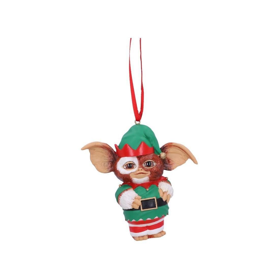 Nemesis Now Officially Licensed Gremlins Gizmo Elf Hanging Ornament, Green, 9.5cm