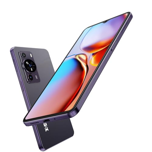 Xgody Mate 50 Smart Phones SIM Free Unlocked, 6.6-inch Display 4G Octa Core Smartphone 3GB+32GB/SD 256GB, 4500mAh Battery, 5+18MP Android 10 Phone, 3-Card Slots, Face ID GPS, Type-C Port (Dark Purple)