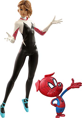 Hot Toys 1:6 Spider-Gwen - Spider-Man: Into the Spider-Verse Animated Movie, Multi-coloured