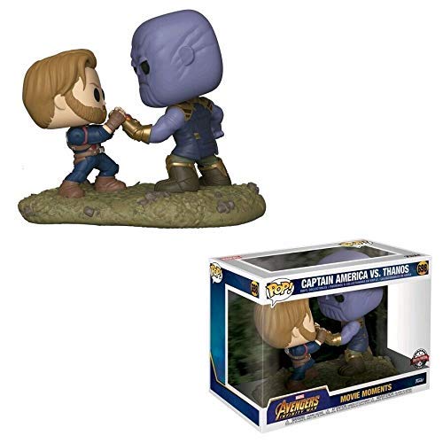 Funko POP Marvel Avengers Infinity War Captain America vs. Thanos Movie Moments Exclusive Figure Set