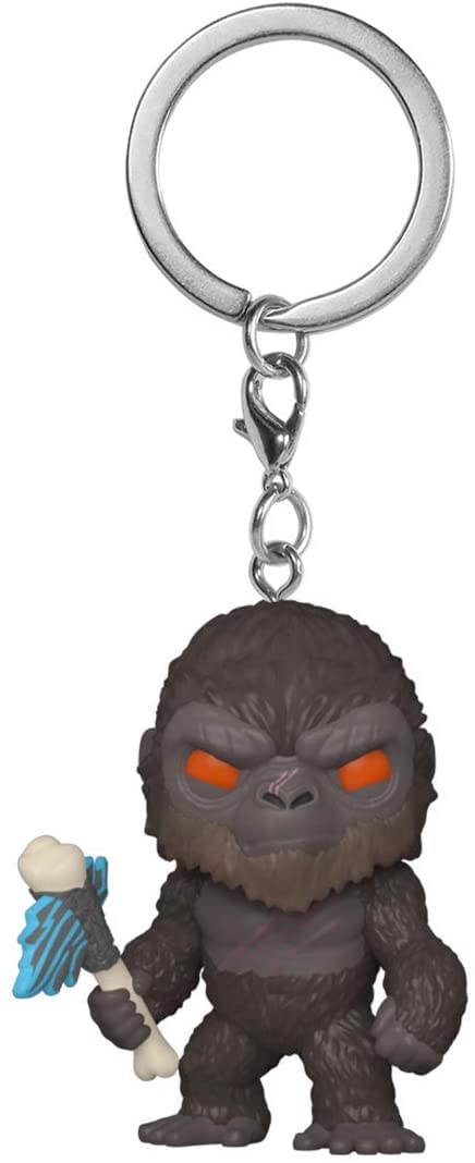 Funko Pop! Keychain: Godzilla Vs King Kong With Battle Axe - Godzilla Vs Kong Novelty Keyring - Collectable Mini Figure - Stocking Filler - Gift Idea - Official Merchandise - Movies Fans