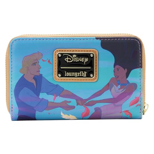 LOUNGEFLY Disney Pocahontas Princess Scene Purse, Multicoloured, Foldable Wallet